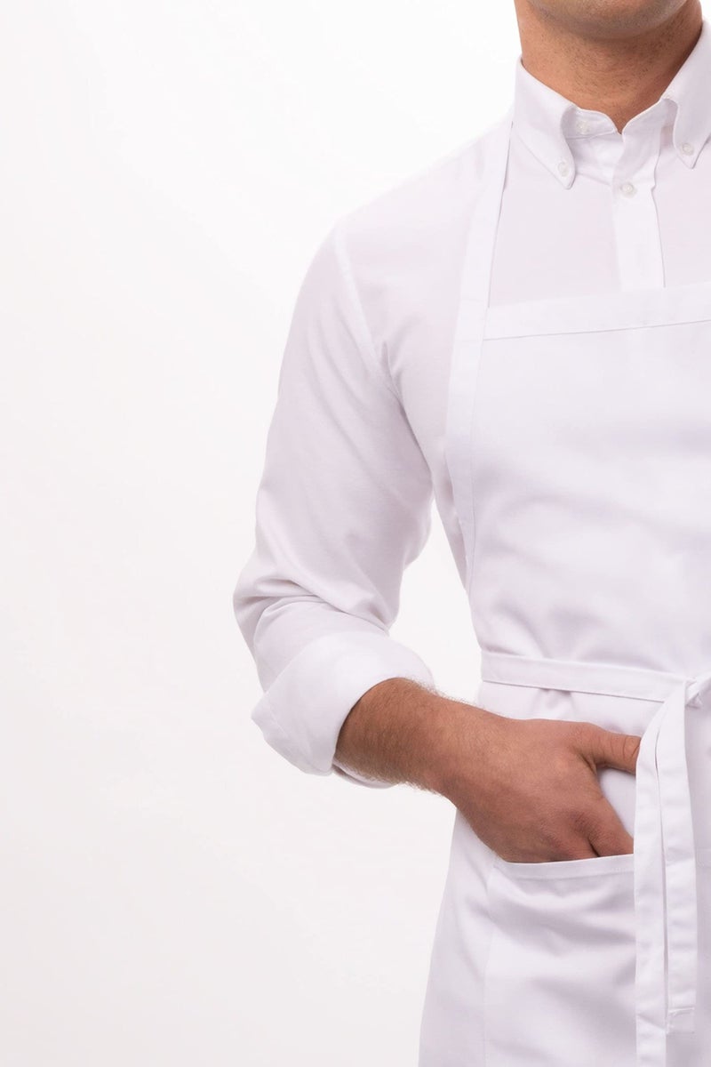 Chef Works Unisex Butcher Apron, White, One Size - Image 2